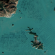 Imagen para el artículo titulado El extraño paisaje de las granjas de algas de Corea, desde el espacio